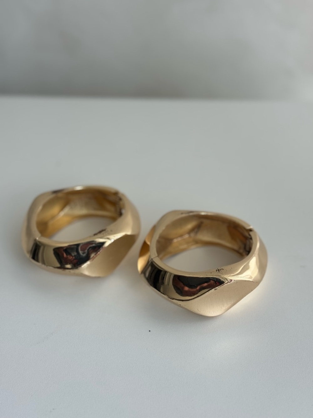 Gold clamp cuffs